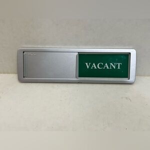 Vacant / Occupied Privacy Sign, Door Sign for 7“ x 2”, Silver W/ Magnet